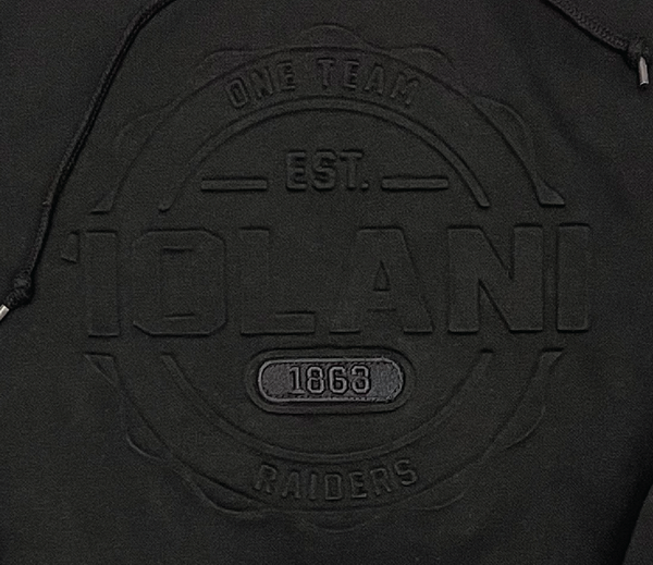 ‘Iolani Embossed Hoodie (ALL SALES FINAL)