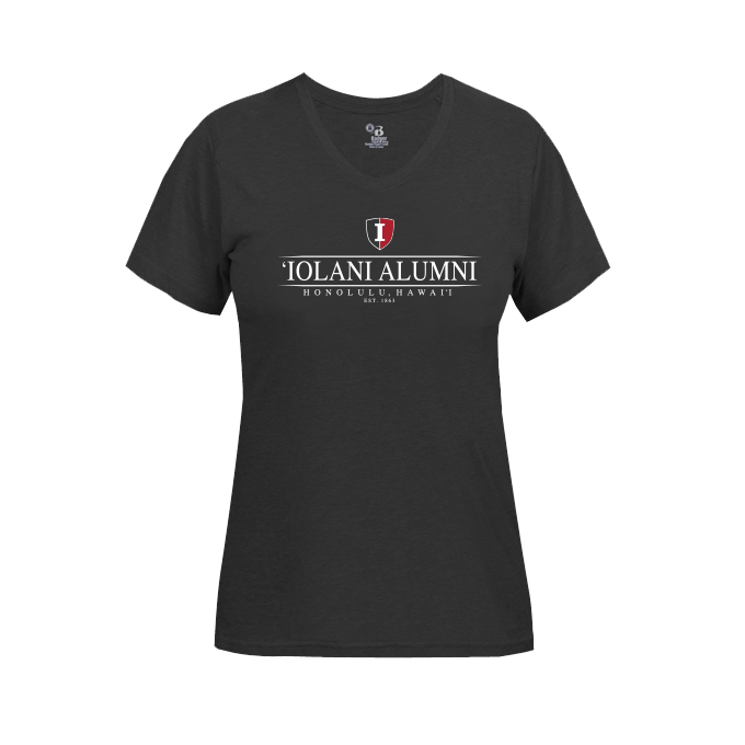 Women Tee Badger Alumni Tri-Blend V-Neck #19 (ALL SALES FINAL)
