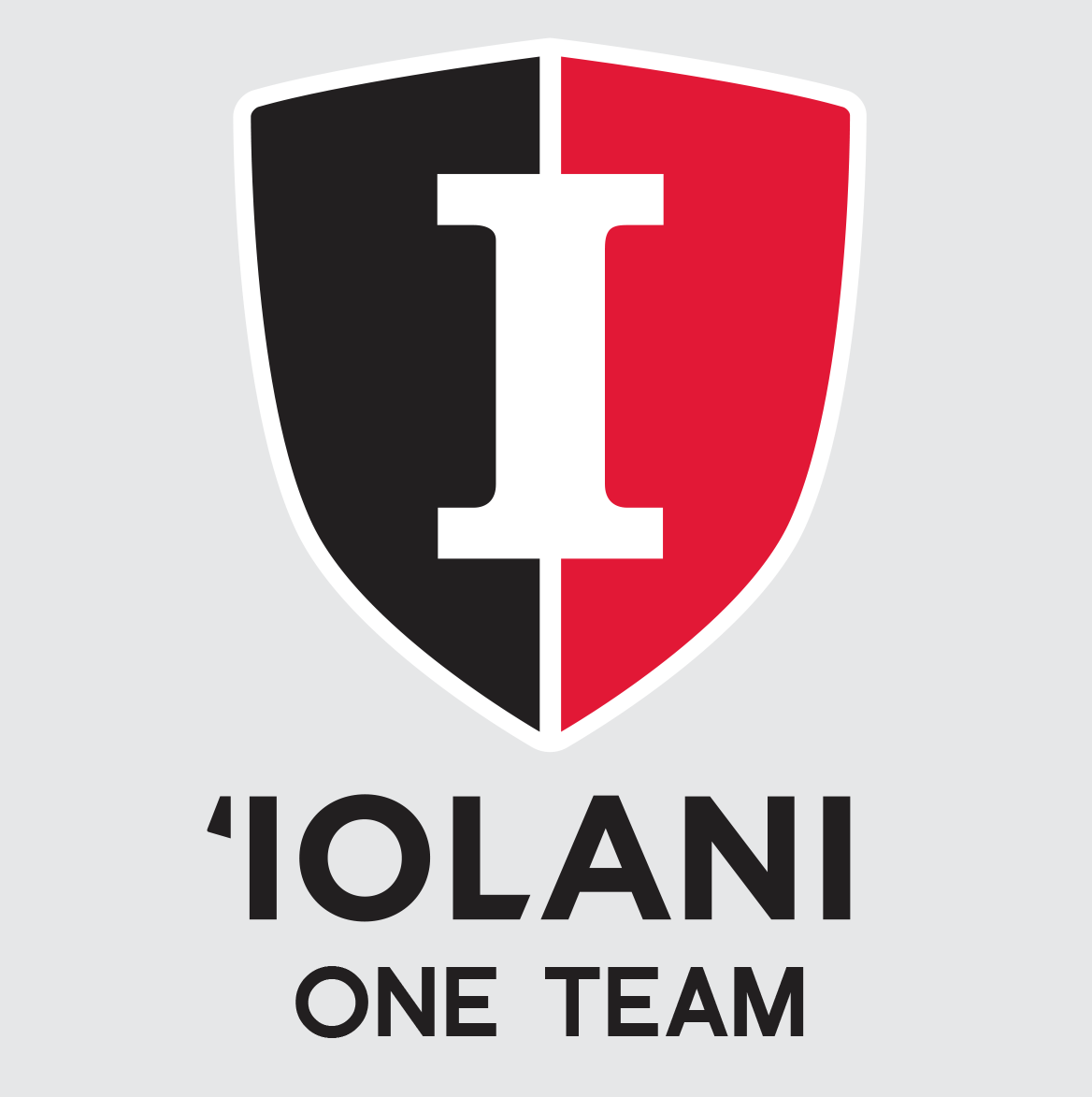 Decal Apply Inside Shield `IOLANI ONE TEAM IHS10
