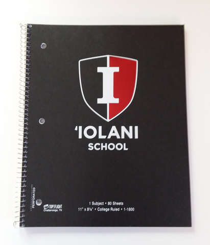 `Iolani Spiral Notebook