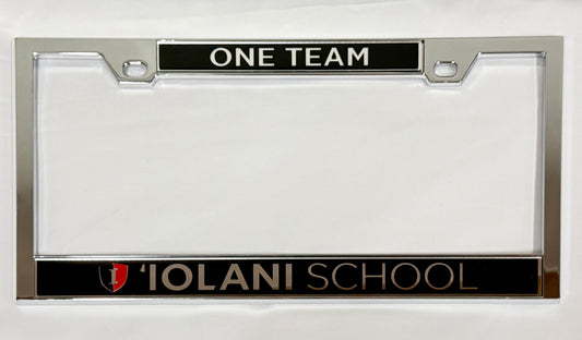 Chrome License Plate Frame - ONE TEAM
