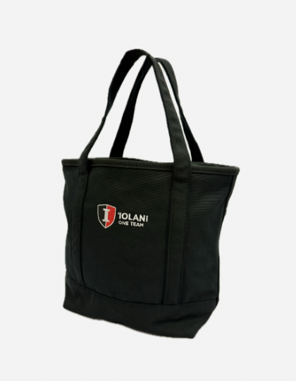 Land's End Zip Top Canvas Tote Black w/ Black Trim (ALL SALES FINAL)