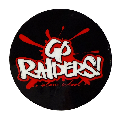 Go Raiders Window Cling