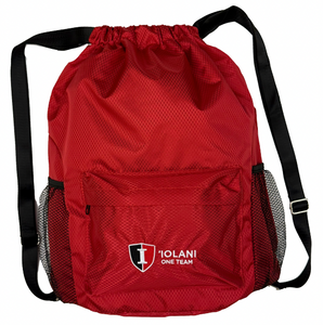 Water Resistant Cinch Backpack w/Mesh Pockets