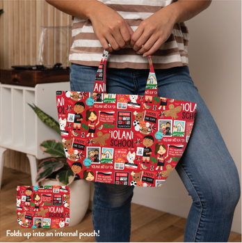 ‘Iolani School X Eden in Love Fold Up Dumpling Tote
