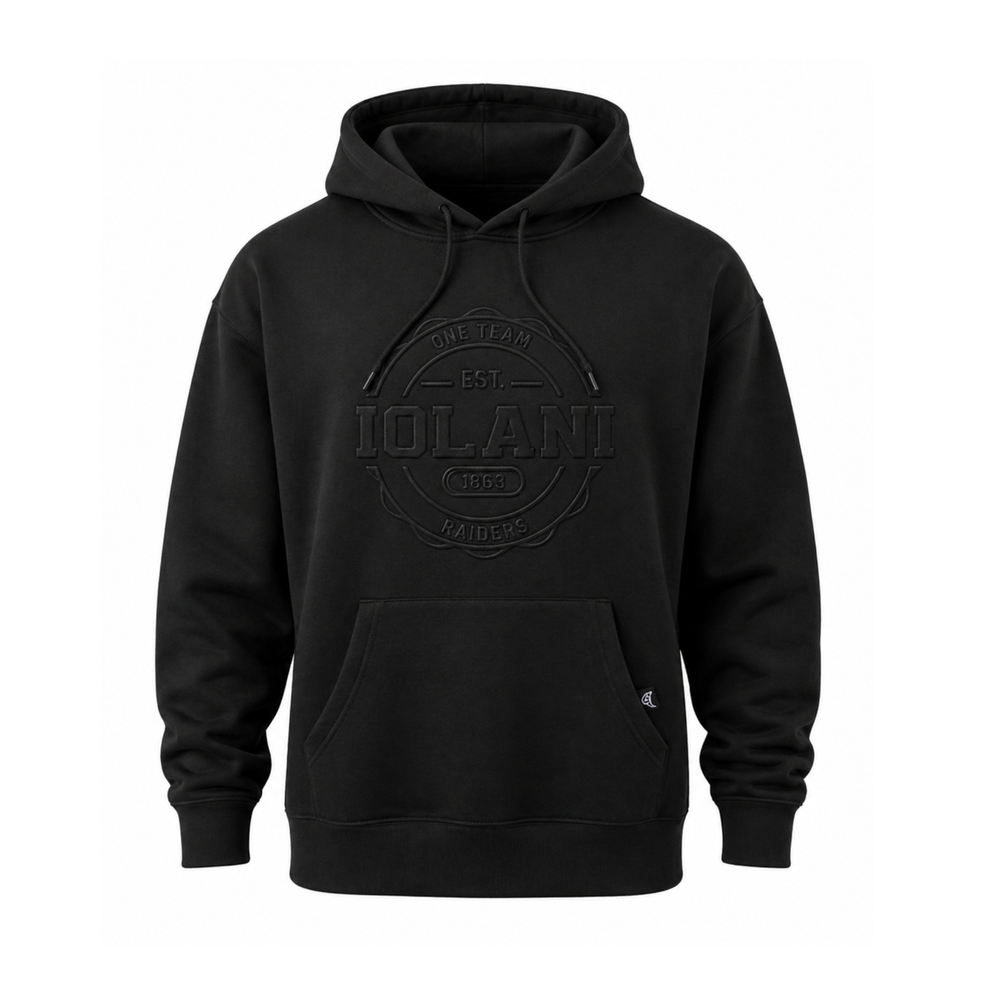 ‘Iolani Embossed Hoodie (ALL SALES FINAL)