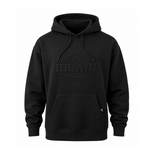 ‘Iolani Embossed Hoodie (ALL SALES FINAL)