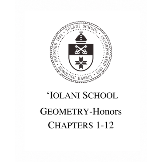 Geometry Honors Packet 1-12