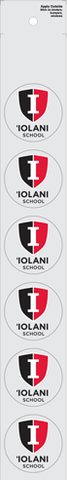 Decal 6 Circles Shield `IOLANI SCHOOL IS12