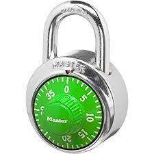 Master Locker Lock Combination Padlock, 1 Pack, Colors may vary