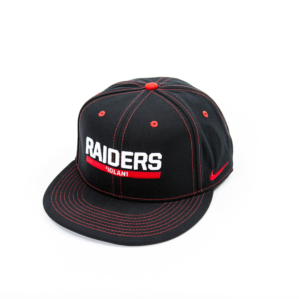 Nike Cap Snap Back Core True Flat Bill Raiders Iolani Iolani School Campus Store